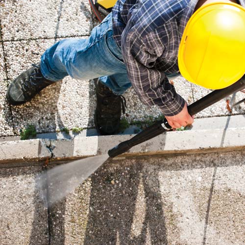 Cleaning & Restoration using pressure washing in the South West with Mark's Cleaning.